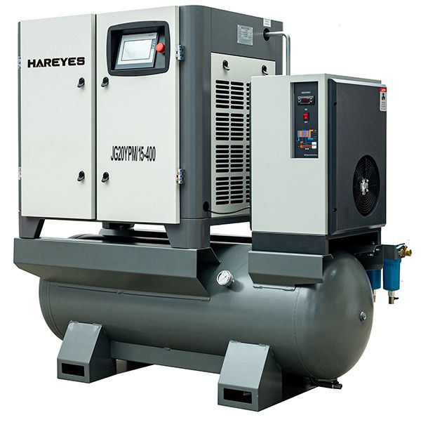 Integrated Screw Air Compressor with Dryer & Tank